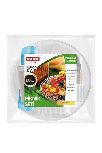 COOK Disposable Picnic Set 43 Pieces