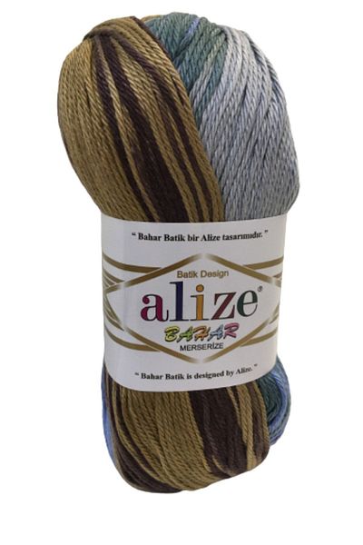 Alize 4148 Blue 100% Mercerized Cotton Hand Knitted - Skirt, Blouse, Pareo, Amigurami