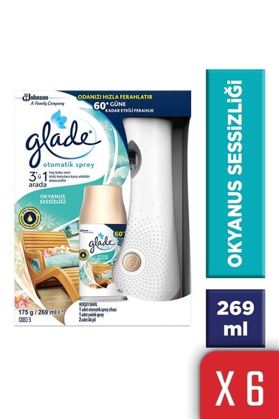 Glade Otomatik Sprey Sistem Okyanus Sessizliği - 269 ml x 6'lı