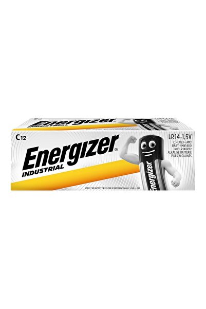 Energizer Комплект алкални батерии R14 LR14 C, 1.5 V, 12 броя