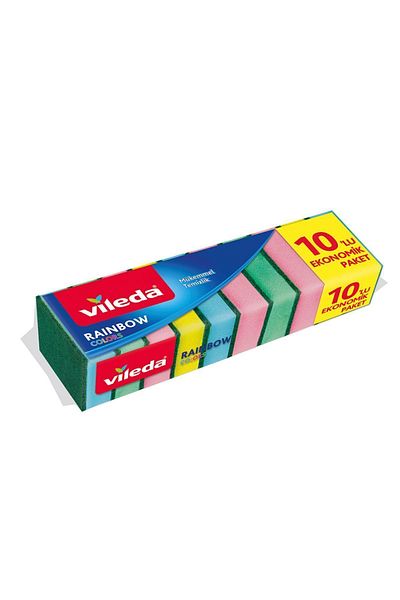 Vileda 10-Piece Rainbow Dish Sponge