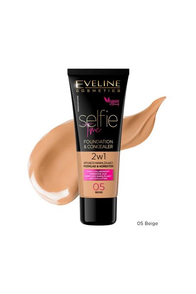 Eveline Cosmetics Selfie Time 30 ml Vegan Foundation and Concealer