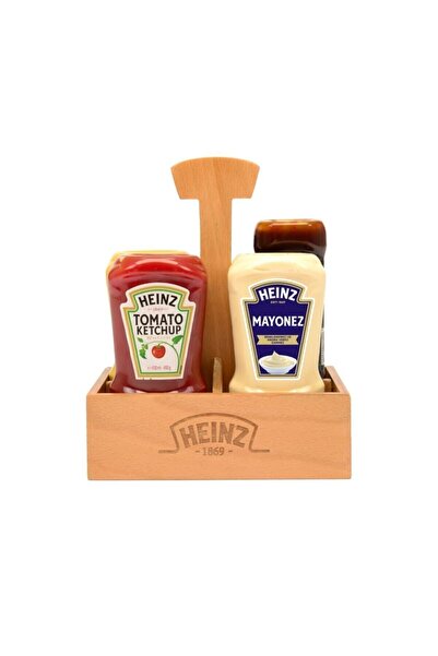 Heinz Ahşap Sosluk Hediyeli - 4'lü Set