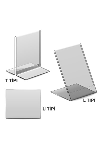 Genel Markalar A4 U Tipi Yatay Masa Üstü Şefaf Pleksi Föylük