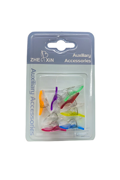 EleganTShoP Kumaş Mandalı (8 adet) Dikiş Nakış Maşası Tutucu 2,5*1 cm orta-82...