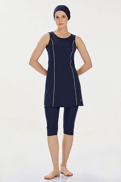 ROZAMAY Women's Marga Half Closed Hijab Swimsuit