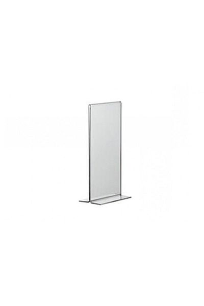 soylu pleksi 10.5x21 Cm T Type Vertical Foiling Brochure Holder Transparent Plexiglass