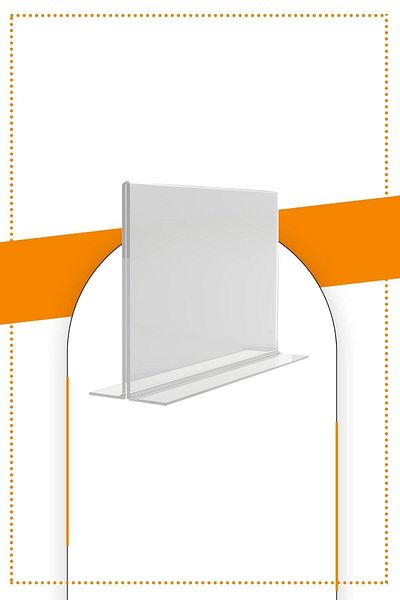 Etias Reklam A6 T Type Horizontal 5-Piece Table Top 2.8 Mm Transparent Plexi Foyluk / Brochure Holder
