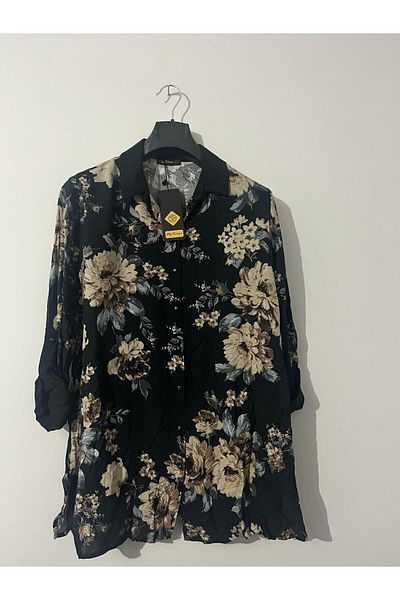 MG flower print oversize shirt