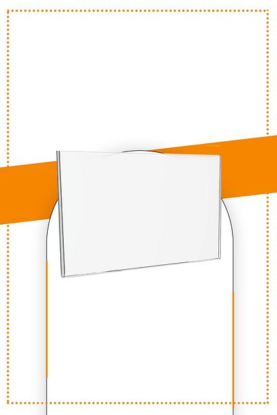 Etias Reklam A4 U Type Horizontal Table Top Pack of 20 / 2.8 Mm Transparent Plexi Fountain / Brochure Holder