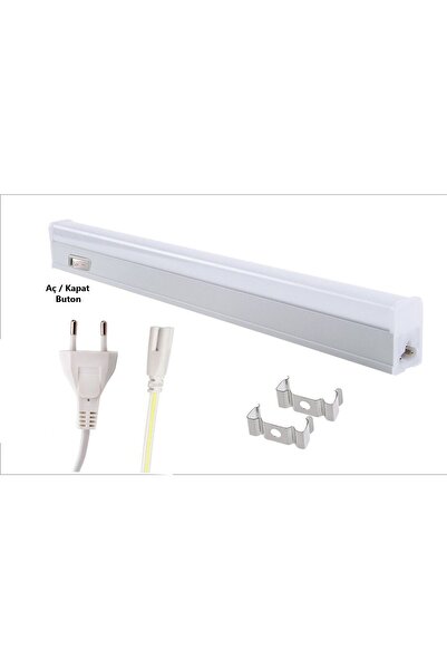 Noas Led Floresan Bant Armatür Aydınlatma 30 Cm Beyaz Fişli