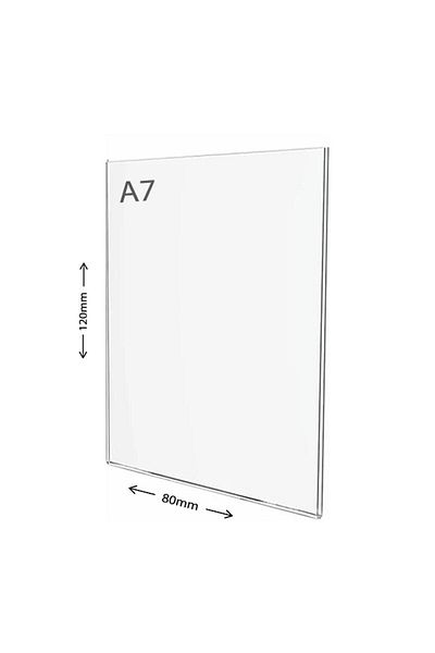 Display Malzeme Dm A7 U Type Vertical Table Top Transparent Plexi Foiling Price