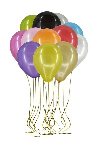 Cakes&Party بالونات معدنية متعددة الألوان 25 قطعة