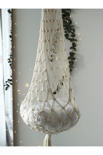 My Royal Macromes Makrome Kedi Hamağı, Kedi Salıncağı, Evcil Hayvan Yatağı, K...