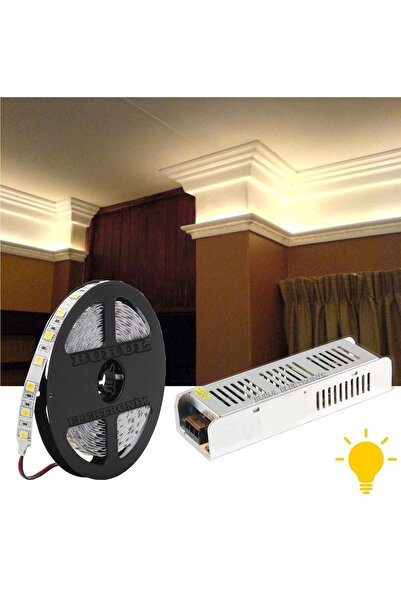 burul Tavan Gizli Işık Bandı Şerit Led Aydınlatma Seti Gün Işığı 10 Metre