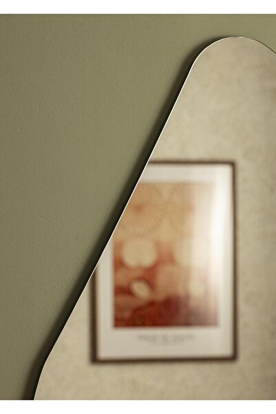 MKS Design Damla Ayna / Asimetrik Ayna / Dekor Aynası / Konsol Aynası / Düzensiz Ayna / Salon Aynası