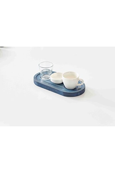 Davi Ahşap Ahşap Kişiye Özel Gürgen Ağacı Türk Kahvesi Sunum Tabağı