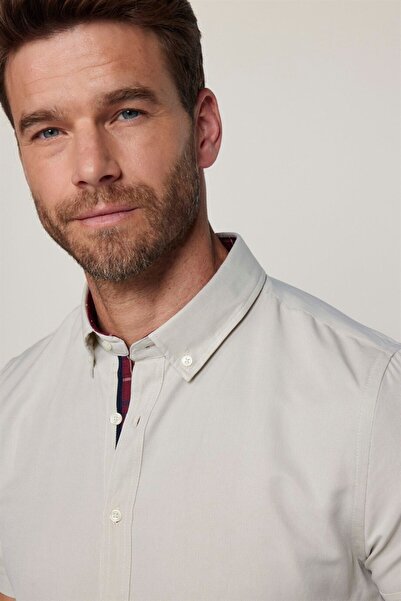 Tudors Ανδρικό κοντό μανίκι με κοντό μανίκι, βαμβακερό και εύκολο σιδερωμένο ...