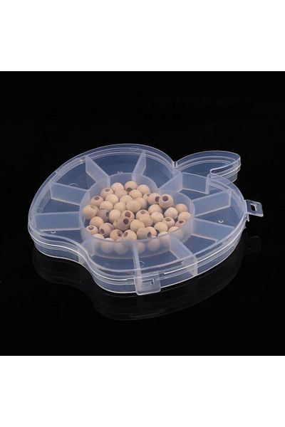 epoksi kalıp cank Apple Shaped Storage Bead Box - Compartmented Supply Box, Ring Box