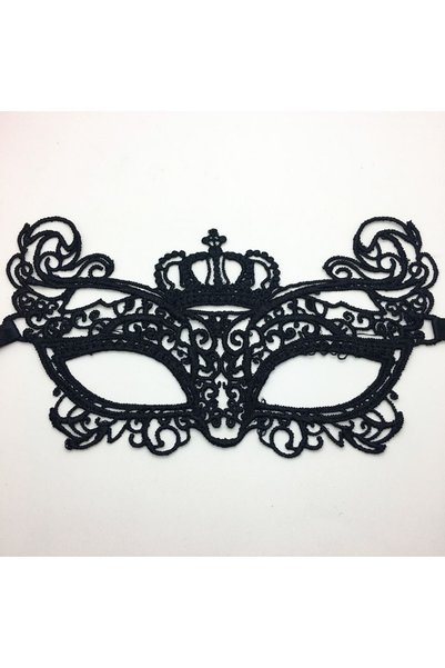 moysahsap party&ahşap Atesı Black Color Lace Cut Lace Embroidered Prom Party Mask No 9
