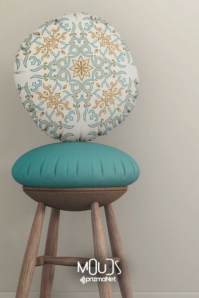 Moud's Țesătură imprimată digital cu model Anatolia 9, textură semi-piele de căprioară, 100x155cm Kms-08