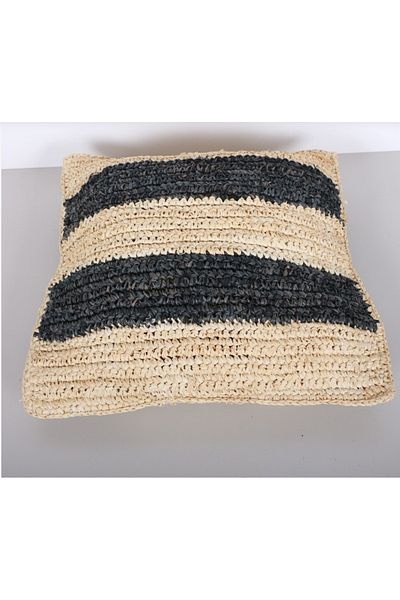Mylamp 47x47cm Tricotat natural și negru în două sensuri
