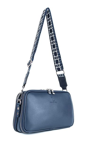 HNB Vona Bags Cross Strap Women's Shoulder Bag Madame Vera Mv015 Navy Blue