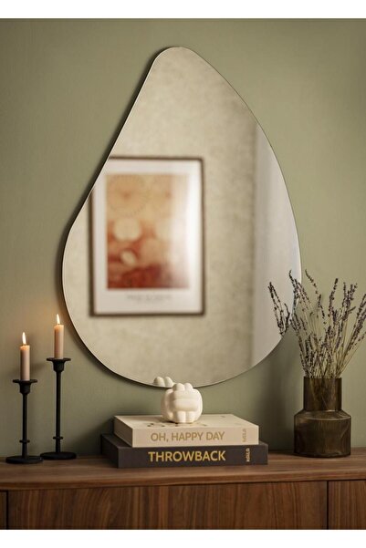 MKS Design Damla Ayna / Asimetrik Ayna / Dekor Aynası / Konsol Aynası / Düzensiz Ayna / Salon Aynası