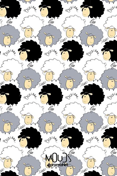 Moud's Dolly Sheep Patterned Suede Texture - 155cm Kms-70