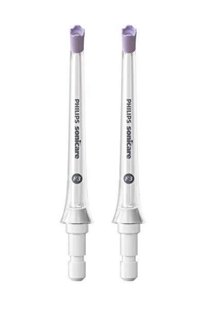 Philips Sonicare Ağız Duşu Yedek Başlığı,  Derinlemesine Diş Arası Temizliği, 2’li Şeffaf, HX3062/00