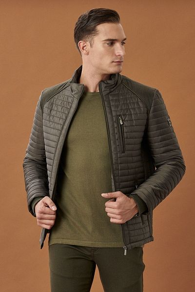 ALTINYILDIZ CLASSICS Altınyıldız Classics Khaki Men's Coat 4A0824100001