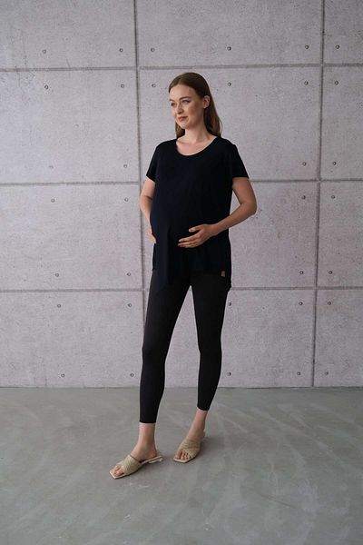 SARE ERKMEN Navy Blue Maternity T-Shirt - Single Piece