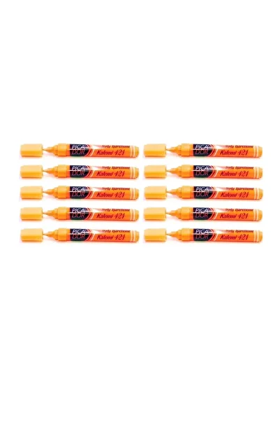 Picador Orange Highlighter - 421 Kx 074 Model, Pack of 10