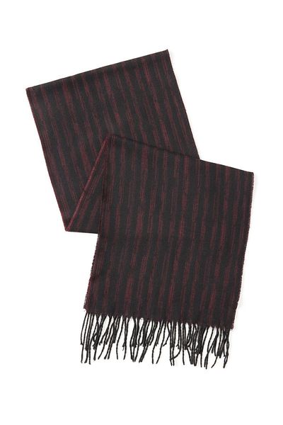 ALTINYILDIZ CLASSICS Eșarfă cu model burgundy-negru pentru bărbați