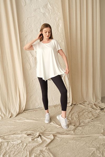 SARE ERKMEN White Large Size T-Shirt - Single Piece