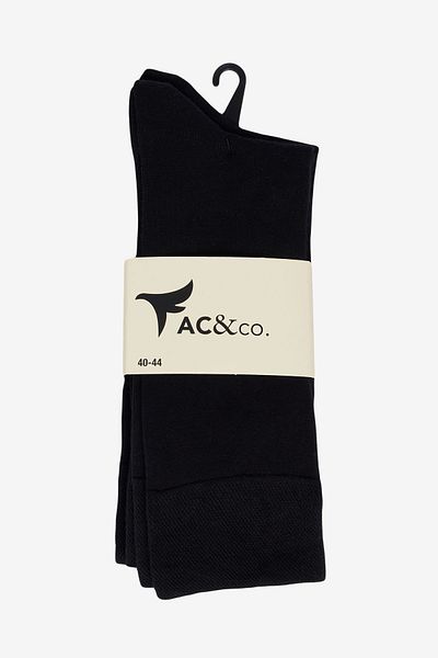 AC&Co / Altınyıldız Classics Мъжки черни бамбукови чорапи от 3 части