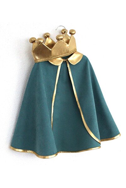 MudMarks ÇOCUK PELERİN VE KRAL TACI SETİ