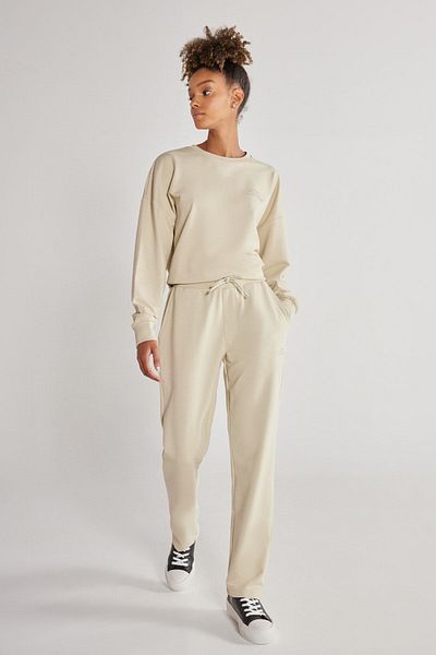 AC&Co / Altınyıldız Classics Unisex μπεζ κανονική εφαρμογή, ελαστικό βαμβακερό παντελόνι με τσέπες