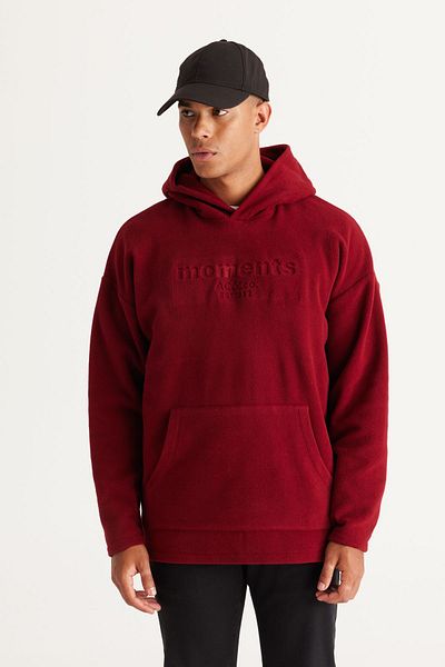AC&Co / Altınyıldız Classics Ανδρικό φούτερ φλις με κουκούλα Oversize