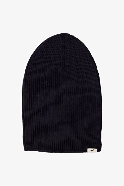 AC&Co / Altınyıldız Classics Men's Black Windproof Warm Knitwear Scarf-Beanie Set