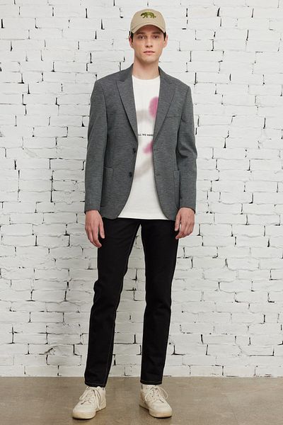 ALTINYILDIZ CLASSICS Ανδρικό σακάκι σακάκι Anthracite Slim Fit Slim Fit Mono γιακά με σχέδιο
