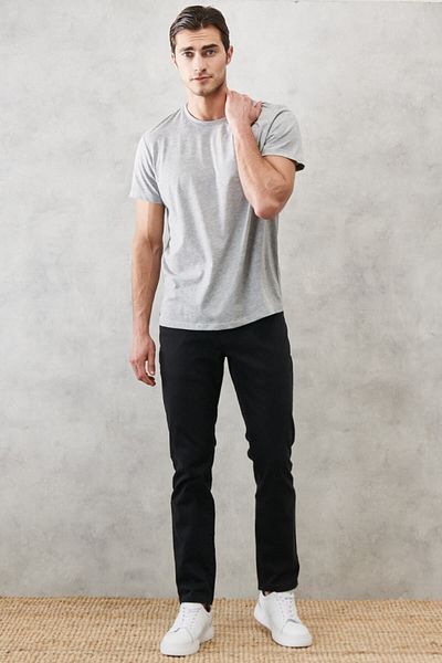 ALTINYILDIZ CLASSICS Schwarze Herren-Hose mit 360-Grad-Stretch in alle Richtungen, bequeme Slim-Fit-Hose