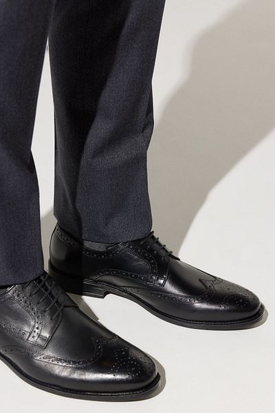 ALTINYILDIZ CLASSICS Klassische Herrenschuhe aus 100 % echtem Leder in Schwarz