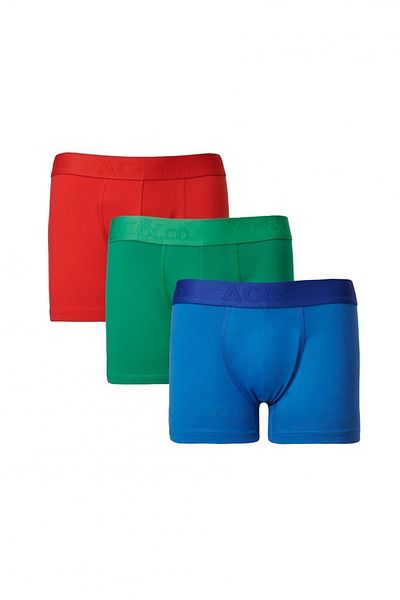 AC&Co / Altınyıldız Classics Ανδρικά 3 τεμάχια βαμβακερά Saks-Red Flexible Boxer Pack