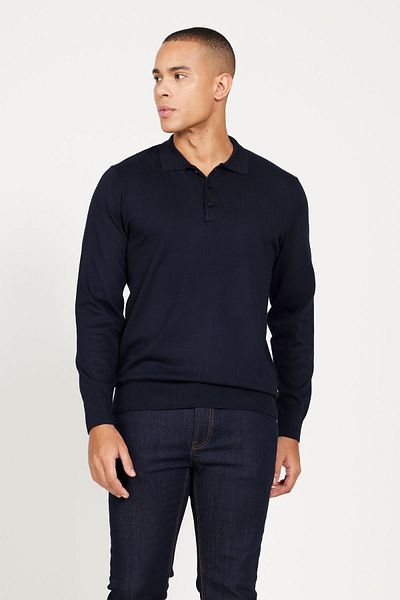 ALTINYILDIZ CLASSICS Marineblauer Standard-Strickpullover für Herren mit normalem Schnitt und Rollkragen
