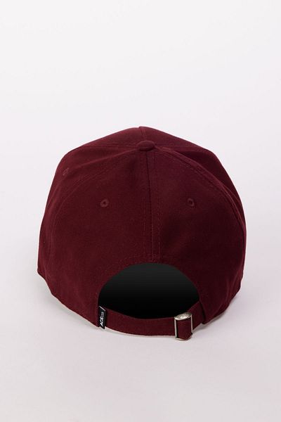 AC&Co / Altınyıldız Classics Men's Burgundy 100% Cotton Hat with Replaceable Stickers