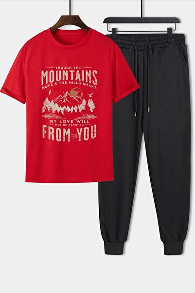 trendypassion Unisex Comfortable Design - Σετ φόρμας Mountains 2 τεμαχίων