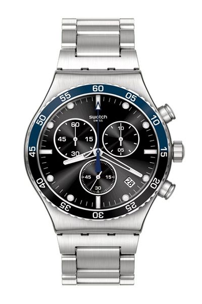 Swatch Yvs507g Dark Blue Irony Men's Wristwatch