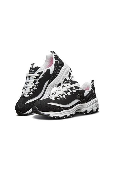 SKECHERS D'Lites Women Lifestyle Sneaker 11930-Bkw 11930-Bkw-Bkw