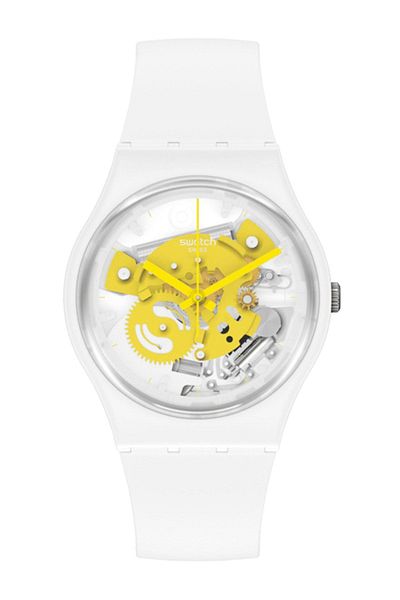 Swatch Women's Wristwatch - Time to Yellow, Small So31w105
